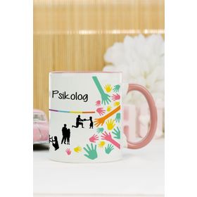 Hediyelen Psikolog Pembe Kupa Bardak
