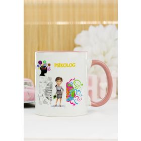 Hediyelen Psikolog Pembe Kupa Bardak