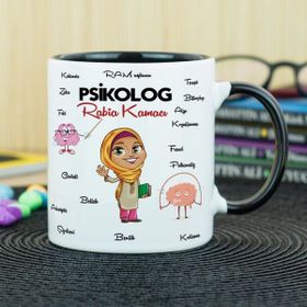 Hediyelen Psikolog Siyah Kupa Bardak
