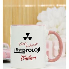 Hediyelen Radyoloji Teknikeri Pembe Kupa Bardak