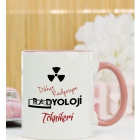 Hediyelen Radyoloji Teknikeri Pembe Kupa Bardak