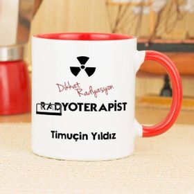 Hediyelen Radyoterapist Kırmızı Kupa Bardak