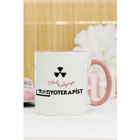 Hediyelen Radyoterapist Pembe Kupa Bardak
