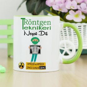 Hediyelen Röntgen Teknikeri Yeşil Kupa Bardak