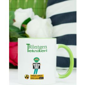 Hediyelen Röntgen Teknikeri Yeşil Kupa Bardak