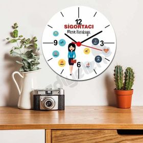 Hediyelen Sigortacı Duvar Saati