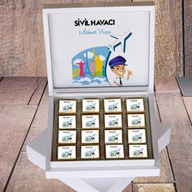 Hediyelen Sivil Havacı Hediyelik Çikolata