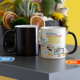Hediyelen Sosyal Medya Uzmanı Sihirli Kupa Bardak