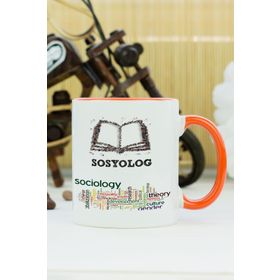 Hediyelen Sosyolog Turuncu Kupa Bardak