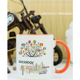 Hediyelen Sosyolog Turuncu Kupa Bardak