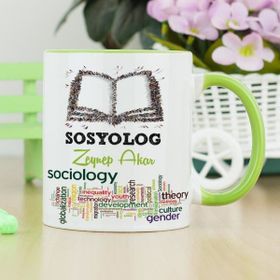 Hediyelen Sosyolog Yeşil Kupa Bardak
