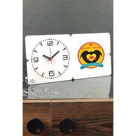 Hediyelen Süper Anneye Hediye Ahşap Masa Saati