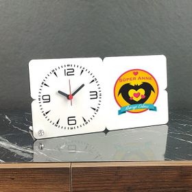 Hediyelen Süper Anneye Hediye Ahşap Masa Saati