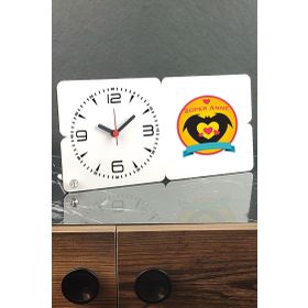 Hediyelen Süper Anneye Hediye Ahşap Masa Saati