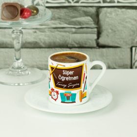 Hediyelen Süper Öğretmen Kahve Fincanı