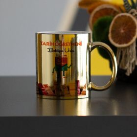 Hediyelen Tarih Öğretmeni Gold Kupa Bardak