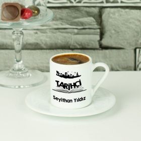 Hediyelen Tarihçi Kahve Fincanı