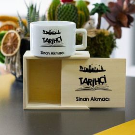 Hediyelen Tarihçi Kahve Fincanı