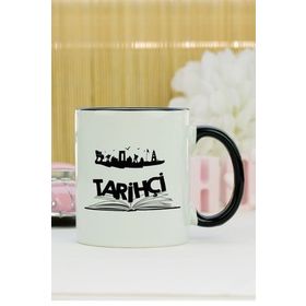 Hediyelen Tarihçi Siyah Kupa Bardak