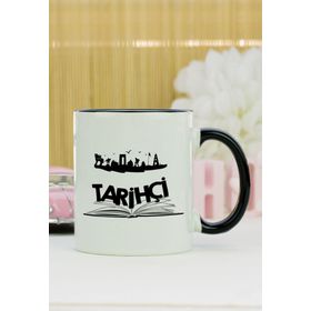 Hediyelen Tarihçi Siyah Kupa Bardak