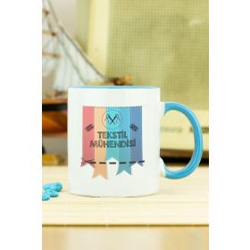 Hediyelen Tekstil Mühendisi Mavi Kupa Bardak