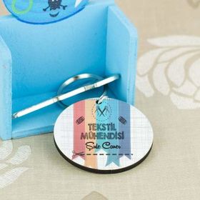 Hediyelen Tekstil Mühendisi Renkli Tasarım Duvar Saati