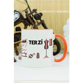 Hediyelen Terzi Turuncu Kupa Bardak