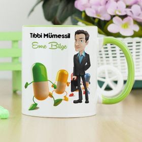 Hediyelen Tıbbi Mümessil Yeşil Kupa Bardak