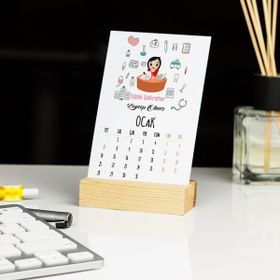 Hediyelen Tıbbi Sekreter Duvar Saati