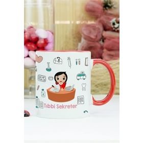Hediyelen Tıbbi Sekreter Duvar Saati