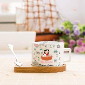 Hediyelen Tıbbi Sekreter Stantlı Fincan