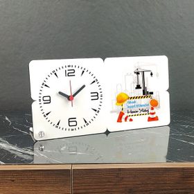 Hediyelen Yüksek Inşaat Mühendisi Ahşap Masa Saati