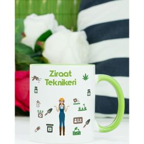 Hediyelen Ziraat Teknikeri Yeşil Kupa Bardak
