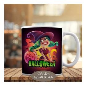 HEDIYELIK-07378 Halloween Cadılar Bayramı Temalı Kupa Bardak