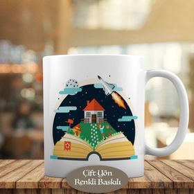 HEDIYELIK-1051-545 Kitap Arasında Yeni Dünya Kupa Bardak
