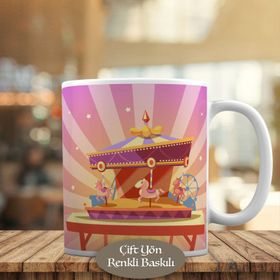 HEDIYELIK-11730 Lunapark Atlıkarınca Eğlence Merkezi Kupa Bardak