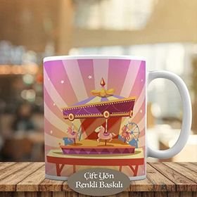 HEDIYELIK-11730 Lunapark Atlıkarınca Eğlence Merkezi Kupa Bardak