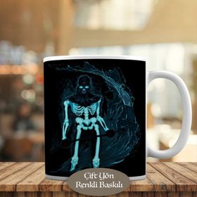 HEDIYELIK-1196-425 Karanlık Ruh İskeleti Kupa Bardak