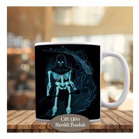 HEDIYELIK-1196-425 Karanlık Ruh İskeleti Kupa Bardak