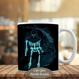 HEDIYELIK-1196-425 Karanlık Ruh İskeleti Kupa Bardak