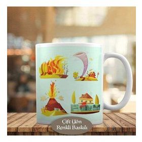 HEDIYELIK-1284-11079 Doğal Afet Olayları Kupa Bardak
