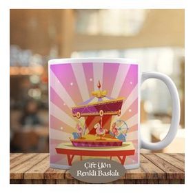 HEDIYELIK-1284-11730 Atlı Karınca Eğlencesi Kupa Bardak