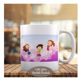 HEDIYELIK-1284-15230 Bulutlarda Uçan Çocuklar Kupa Bardak