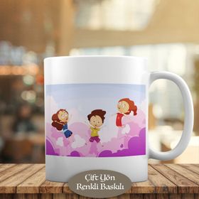 HEDIYELIK-1284-15230 Bulutlarda Uçan Çocuklar Kupa Bardak