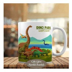 HEDIYELIK-1284-16885 Dinozor Parkı İlk Çağ Kupa Bardak