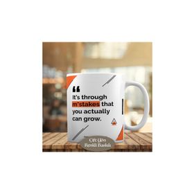 HEDIYELIK-1407 It's Through M'stakes That You Yazılı Kupa Bardak