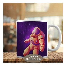 HEDIYELIK-1441-2684 Boşlukta Süzülen Astronot Kupa Bardak