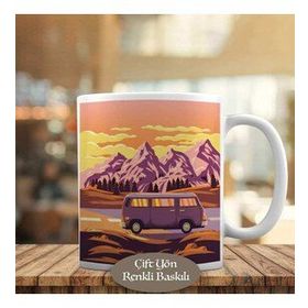HEDIYELIK-1441-71 Dağlar Arasındaki Karavan Kupa Bardak