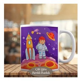 HEDIYELIK-1441-94 Marsa Ulaşan Astronot Kupa Bardak