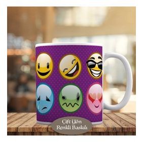 HEDIYELIK-21-635 Binbir Surat Emojiler Kupa Bardak